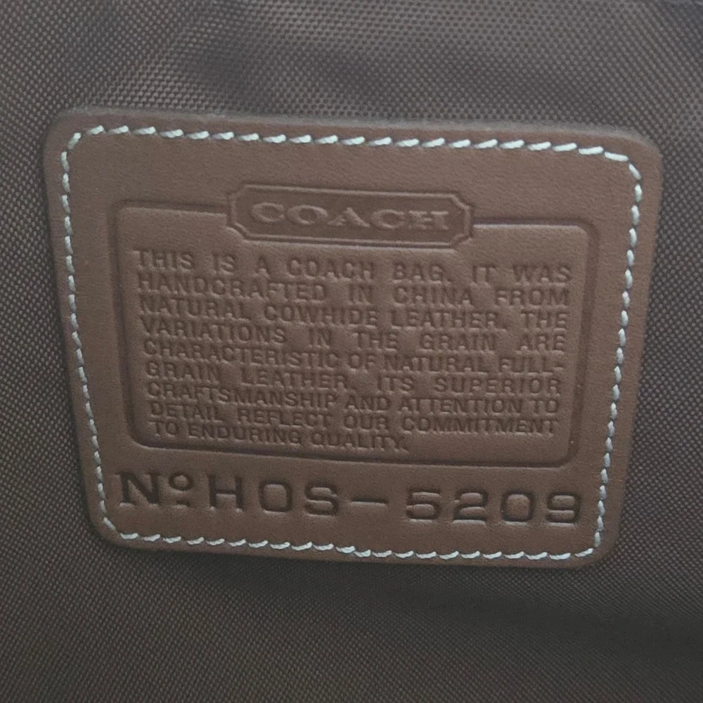 Vintage Coach 5209 Brown Leather Business Tote Laptop Briefcase Y2K Shoulder Bag